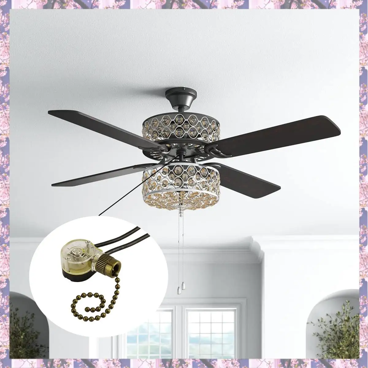 2025 الاتجاه 3 حزمة مروحة السقف مفتاح الإضاءة ZE-109 مفتاح مروحة السقف سحب سلسلة التبديل استبدال