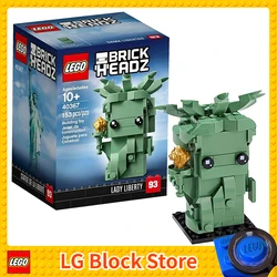 LEGO BrickHeadz 40367 Lady Liberty with A Gold-colored Torch Element and Makes A Great Gift for child's Birthday Gifts 153pcs