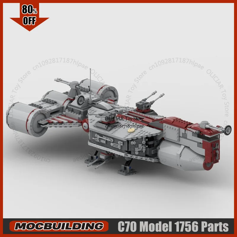 UCS Movie Republic Frigate MOC Building Block C70 Charger Refit Starfighter Model Technology Bricks DIY AssemblyToys Xmas Gifts