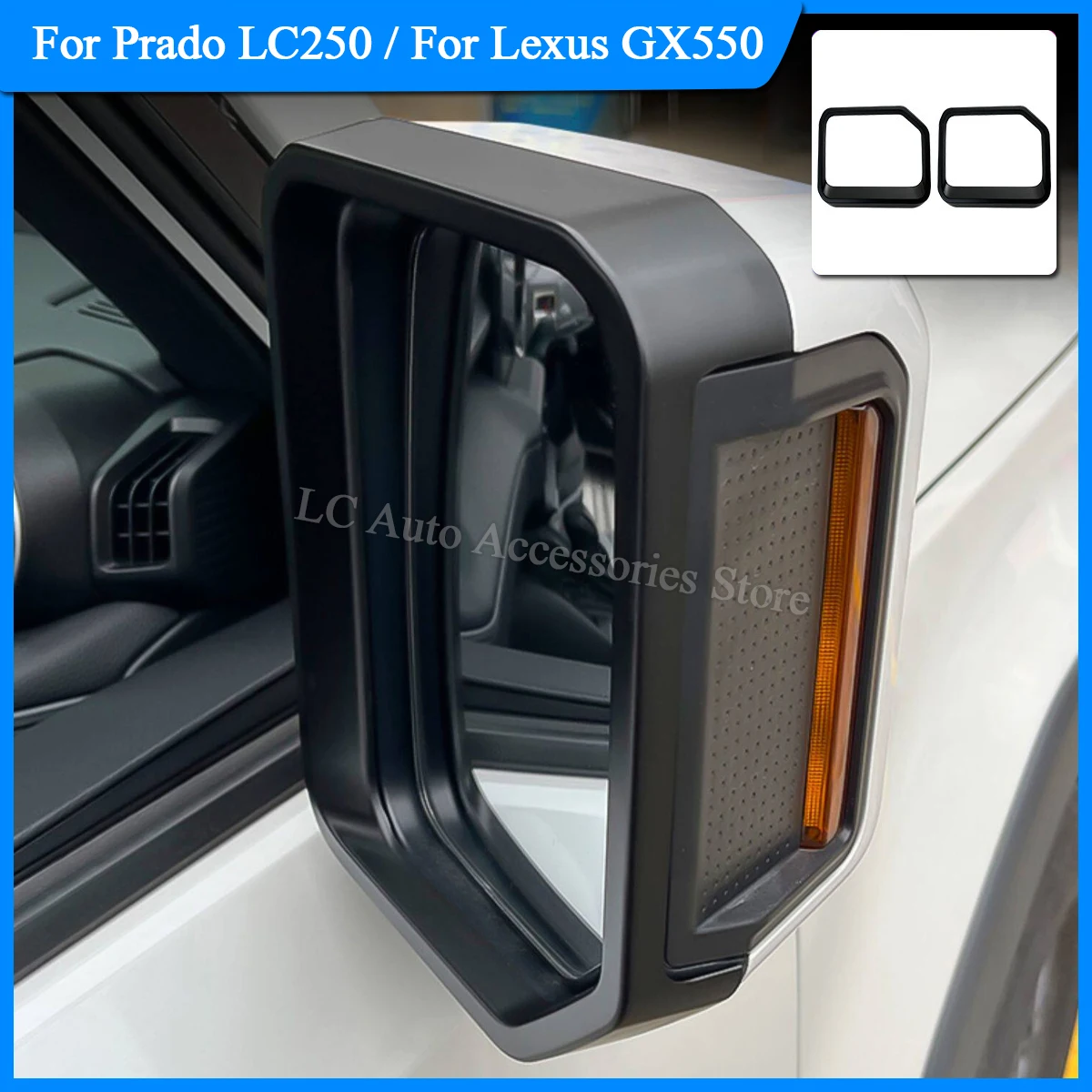 For Toyota 250 Land Cruiser j250 Prado LC250,Lexus gx 550 2025 2024 Rearview mirror rain eyebrow Exterior Decoration Accessories
