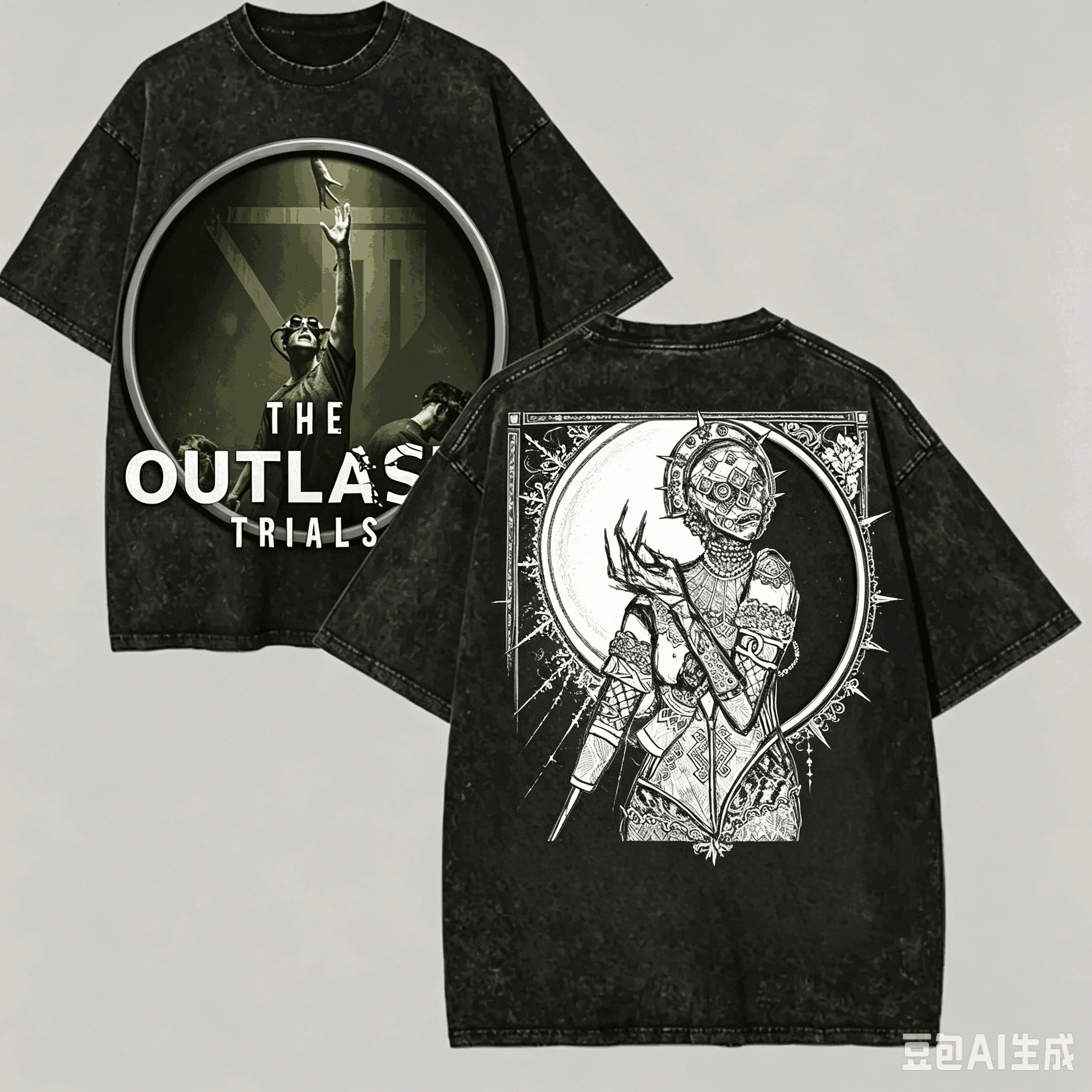 The Outlast Trials Washed T-shirt Anime Lover Harajuku New Model Unisex Oversized Vintage Loose Streetwear Classic high quality