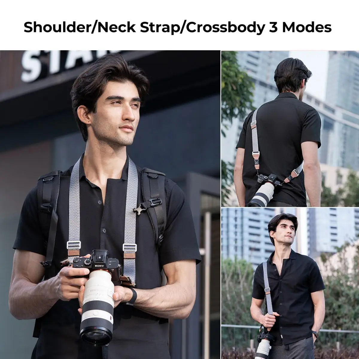 K&F Concept Camera Strap Camera Secure Width 32mm Lenth 100mm 160mm with Adjustable Waterproof Durable Camera Strap Camera