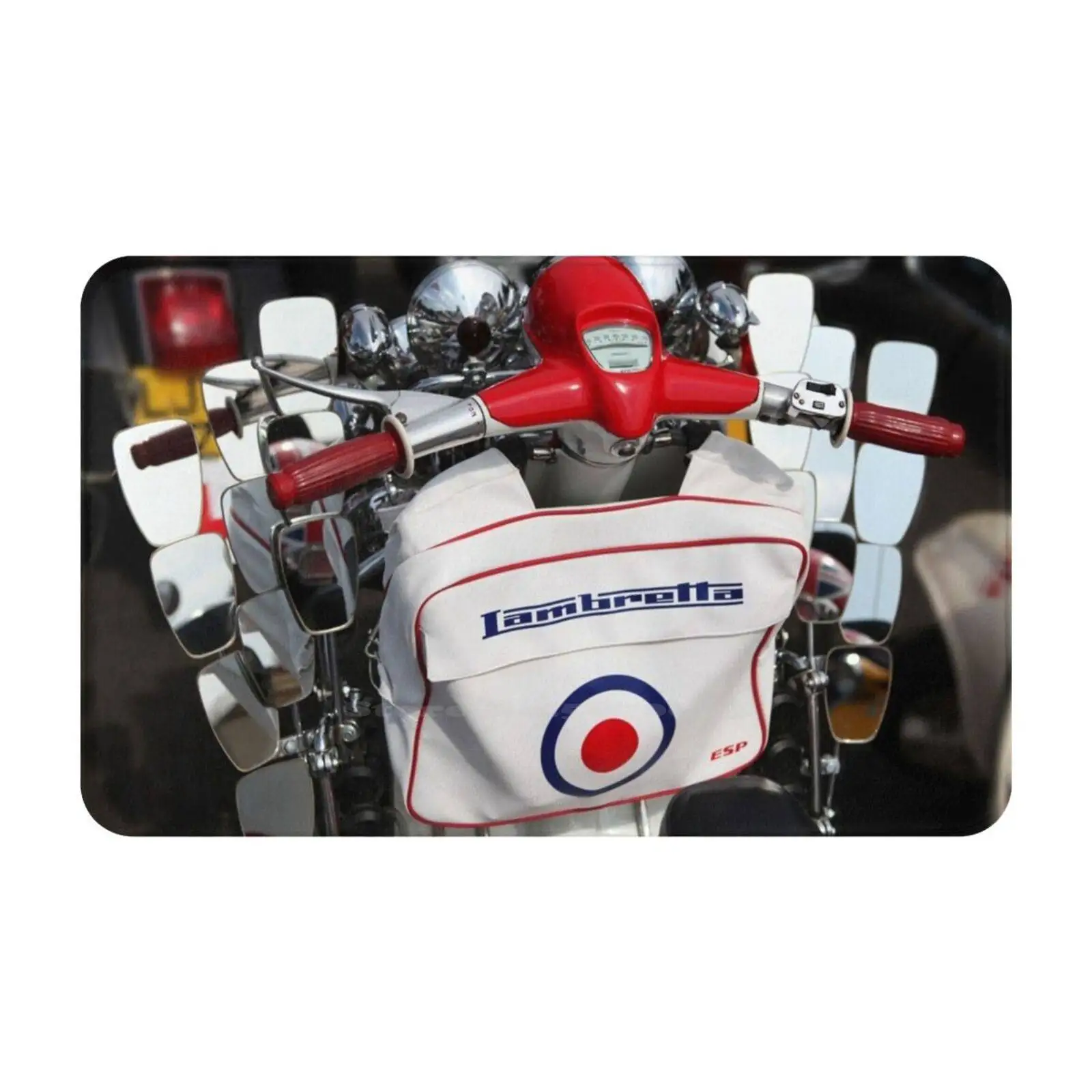 Lambretta Bag. 3D Household Goods Mat Rug Carpet Foot Pad Lambretta Mod Scooter