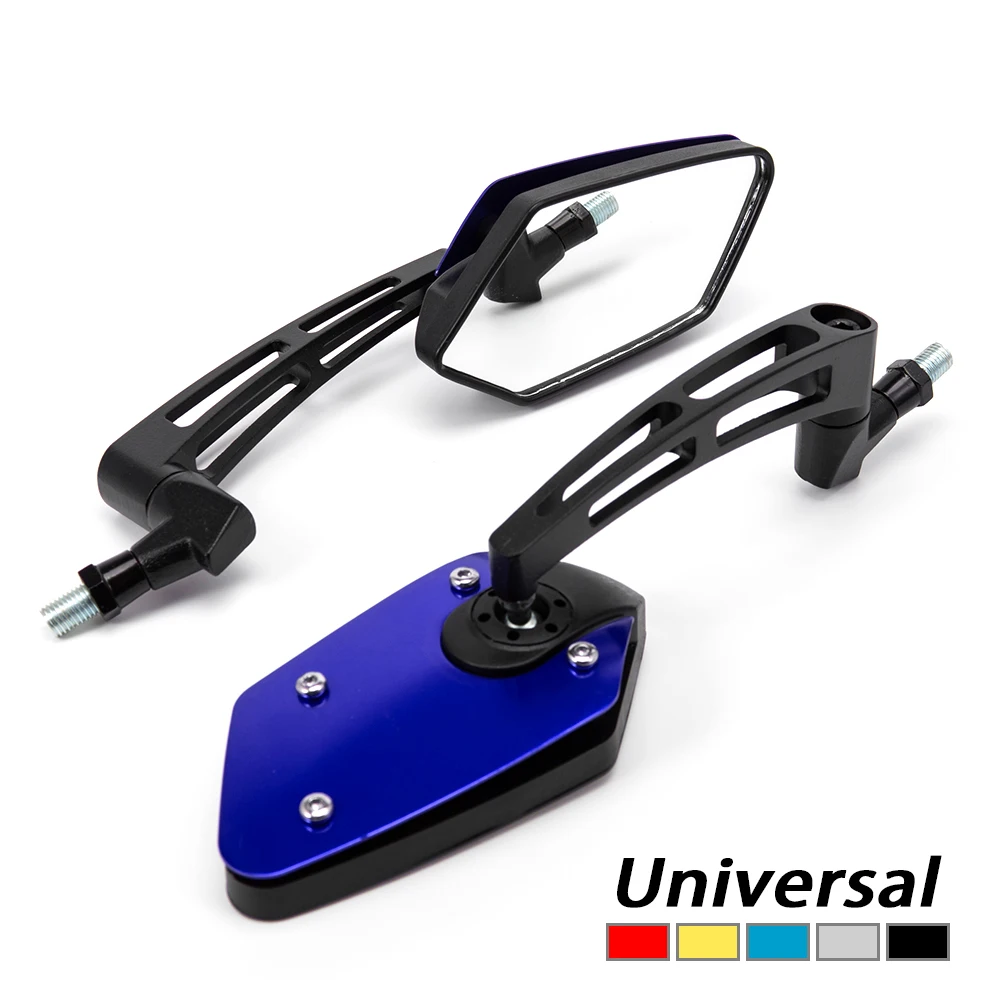 

8MM 10MM Universal Motorcycle Rearview Mirror Wide Angle Adjustable For Scooter Electric Bike Moped ATV Modified Accessories