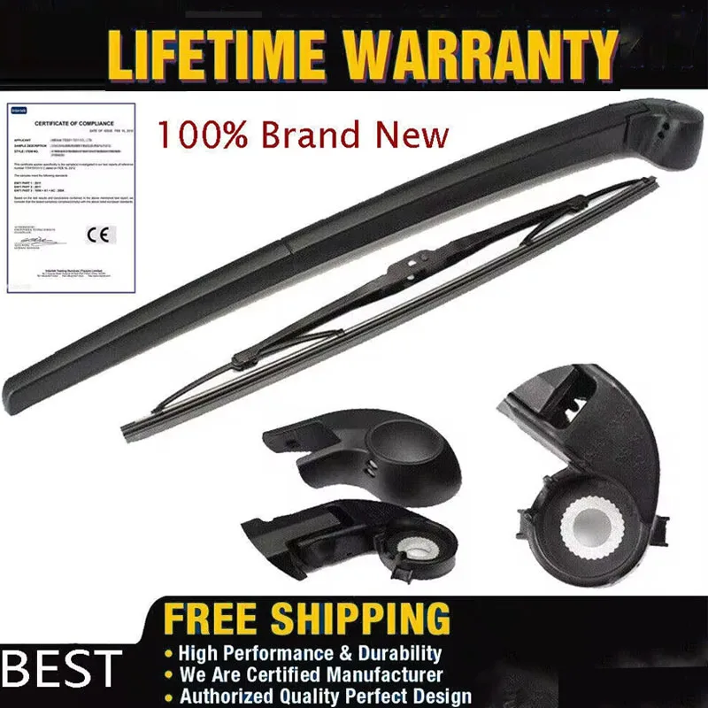 Rear Wiper Arm Blade Set for Audi A3 A4 8P 2003 2004 2005 2006 2007 2008 Windscreen Wipers Parts Car Accessories