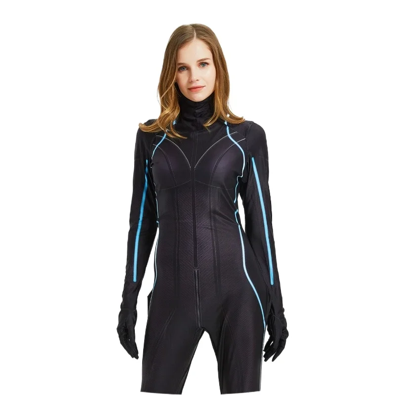 New Marvel Superhero Movie Black Widow Cosplay Costume Avengers Jumpsuit Black Widow Watch Costume Cosplay