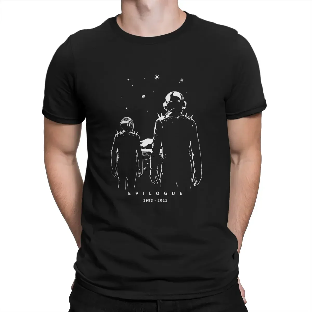 

Мужская футболка Daft в стиле панк с электронным выпуском, Оригинальная футболка с надписью Back Shadow Guy руководство de Homem Christo