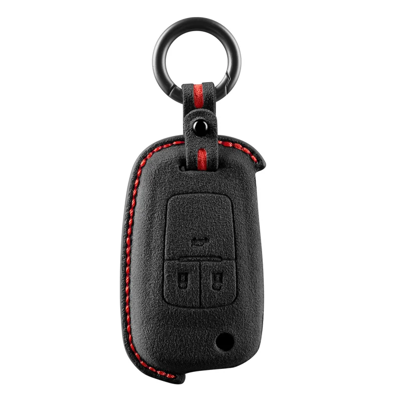 For Chevrolet Tahoe Suburban for GMC Yukon for Buick ENVISION S Plus Avenir 2020 2021 Car Key Case Alcantara Keychain Acceeories