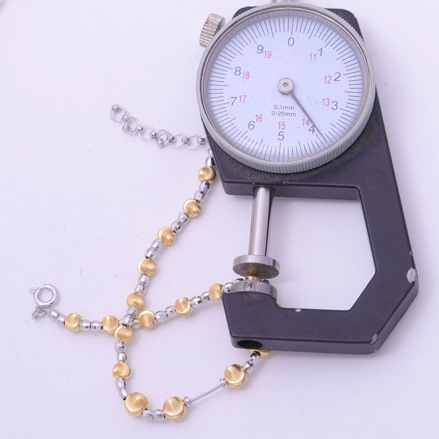 DIY accessories S925 sterling silver adjustable color-separated cat's eye bracelet with tail chain, pearl empty setting