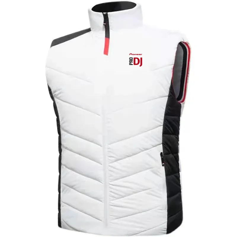 Men's brand high-quality warm vest, autumn and winter luxury fashion brand, sleeveless outdoor windproof jacket