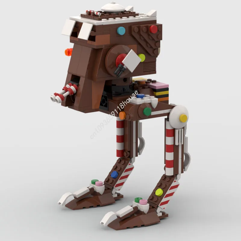 

Новый 656 шт. пряничный пряник AT-ST Scout Walker, модель звезды, боевые строительные блоки, сделай сам, образовательные сборные игрушки для детей, рождественские подарки