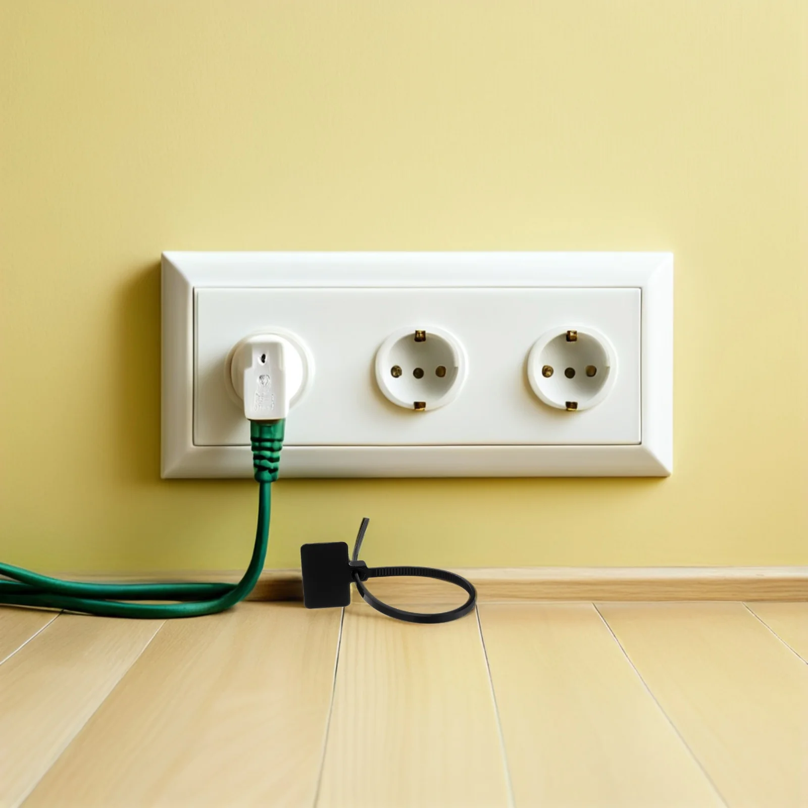 

250Pcs Label Tag Cable Ties 25x150mm Nylon Wire Marker Straps for Secure Outdoor Indoor Cord and Pipe Labeling