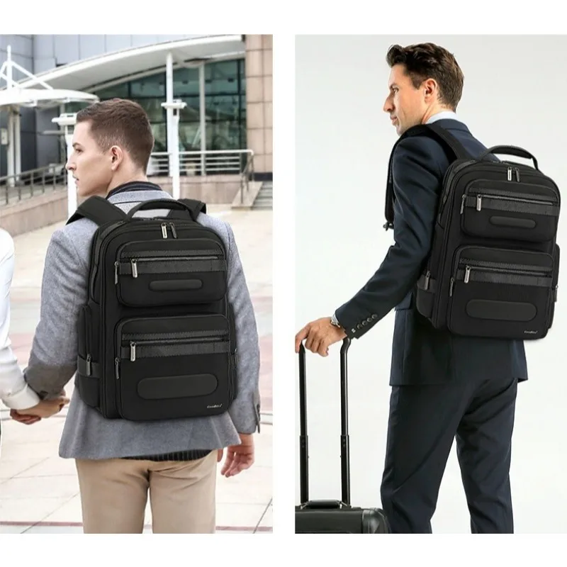 Men 29 L Waterproof Backpack Large-capacity For 17.3 inch Laptop With External Charging Port, 180° Opening and Closing