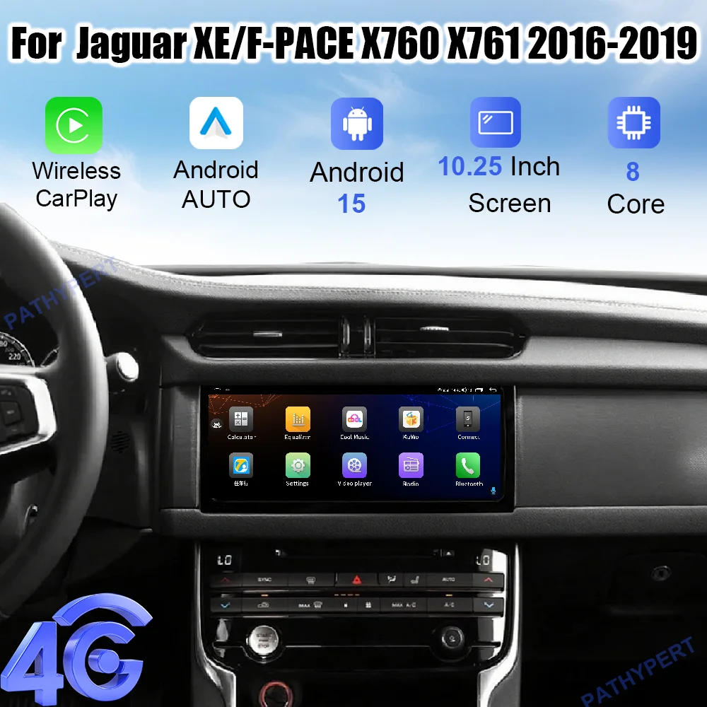

Android 15 For Jaguar XE/F-PACE X760 X761 2016-2019 Car Multimedia Player Radio Carplay Screen Support Original Car System GPS