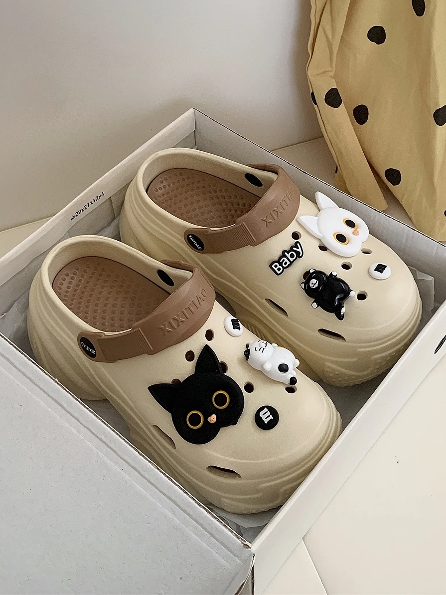 DIY Garden Shoes Man Women Sandals Height Increasing Outdoor Cool Slippers Beach Slippers Shoes For Women Instagram Sandals