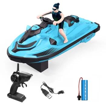 2.4G Remote Control Motorboat RC Boat Speed ​​Water Racing Boat Electric Yacht Toy Boat Model Waterproof for Children Gifts