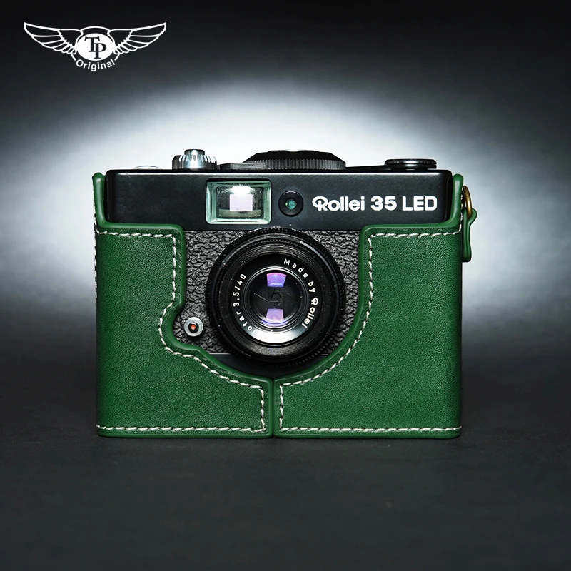 

Genuine Leather Handmade Camera Half Case Camera Bag Design for Rollei 35LED B35