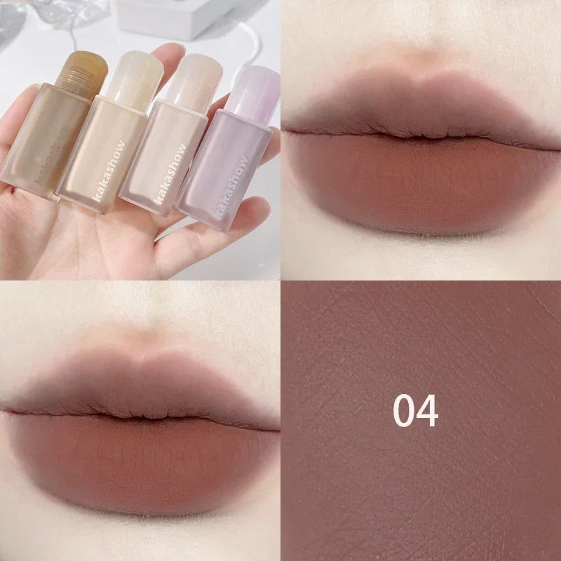 Matte Lip Glaze ลิปสติก Matte Velvet ทนทาน GLOSS Velvet Liquid ลิปสติก Strong แต่งหน้าสีแดงกันน้ํา Sex