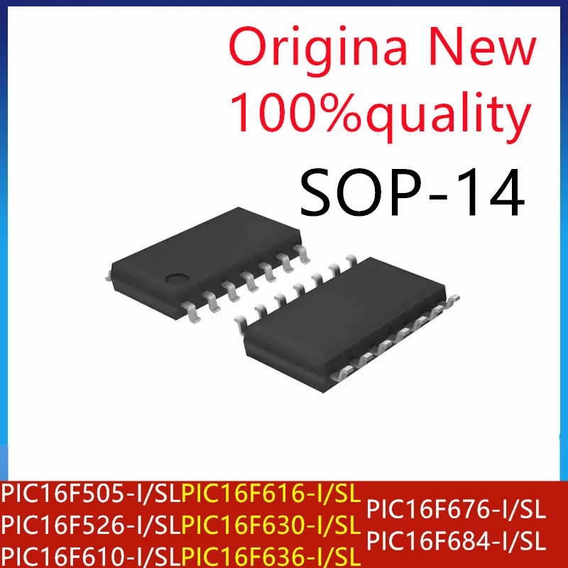 (1piece) PIC16F505-I/SL PIC16F526-I/SL PIC16F610-I/SL PIC16F616-I/SL PIC16F630-I/SL PIC16F636-I/SL PIC16F676-I/SL PIC16F684-I/SL