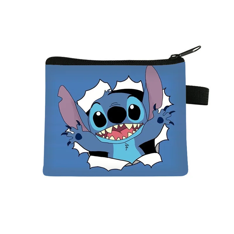 Disney Stitch Cartoon Coin Purse for Kids Children Boys Girls Elementary Students New Cute Fashion Storage Bag Daily Use