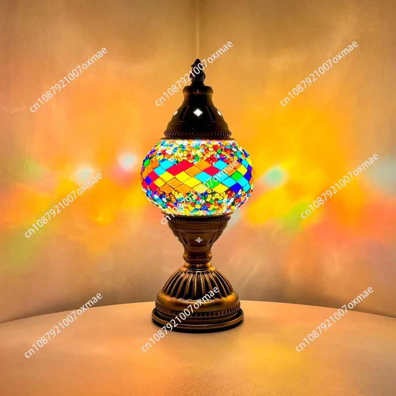 

DIY Turkish mosaic desk lamp material package parent-child interaction couple activities handmade