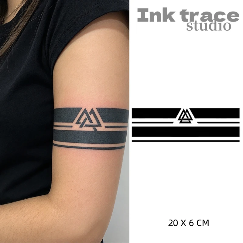 Armband Temporary Tattoo,Lasts To 15 Days New Technology Magic Waterproof Semi Permanent Sticker.