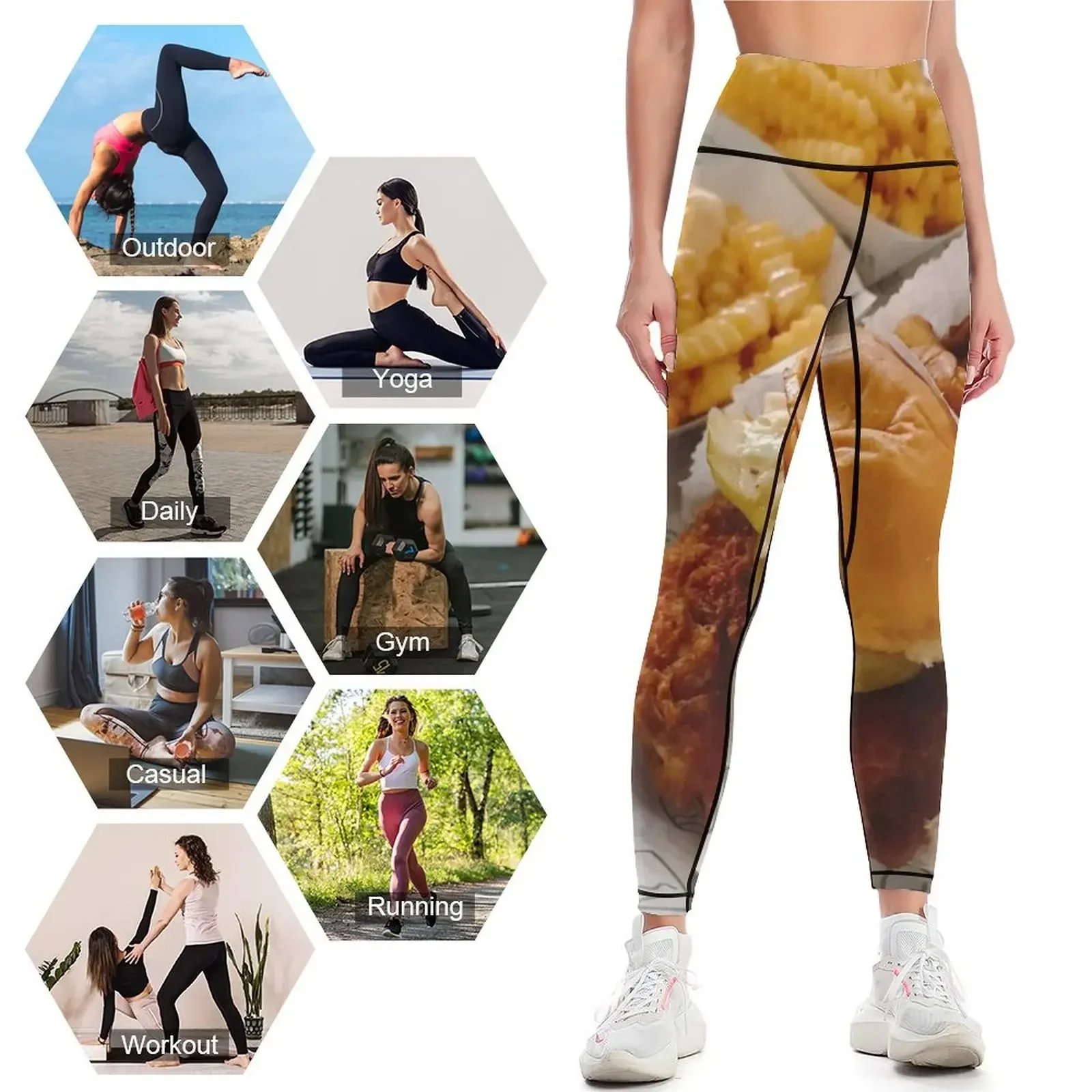 مجموعة Shake Shack Leggings للياقة البدنية، مجموعة رياضية للصالة الرياضية، سراويل رياضية للسراويل الضيقة النسائية عالية الخصر