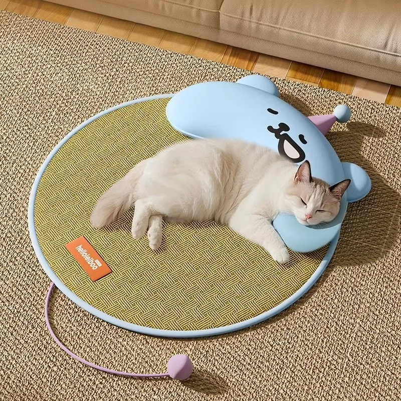 

Cat Bed Mat Moisture-proof Cool Sleeping Mat Summer Scratch-resistant Cat Bed High Rebound Cat's Accessories Products
