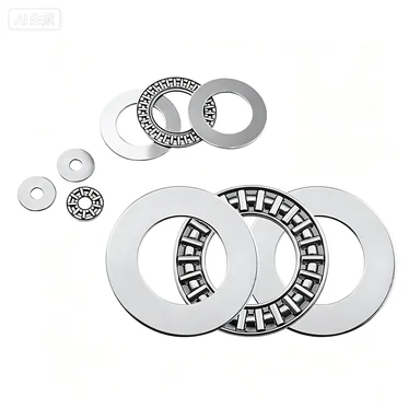 5 Sets AXK Thrust Needle Roller Bearing with 2 AS Washers, Ultra Thin Flat Cage Bearing 4-160mm ID