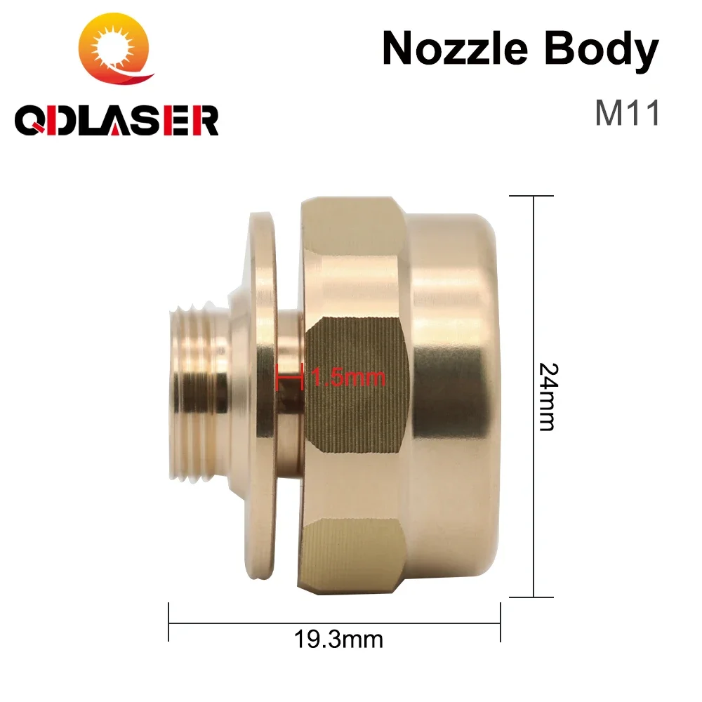 QDLASER M11 หัวฉีดทองแดง Body Anti-collision อุปกรณ์เสริมหัวฉีดเลเซอร์ตัดหัวเปลี่ยนสําหรับ OEM Precitec