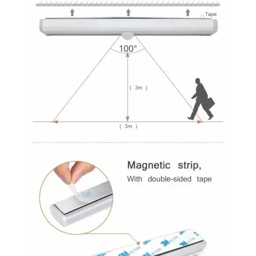 Iluminación Led con Sensor de movimiento, 10 Led