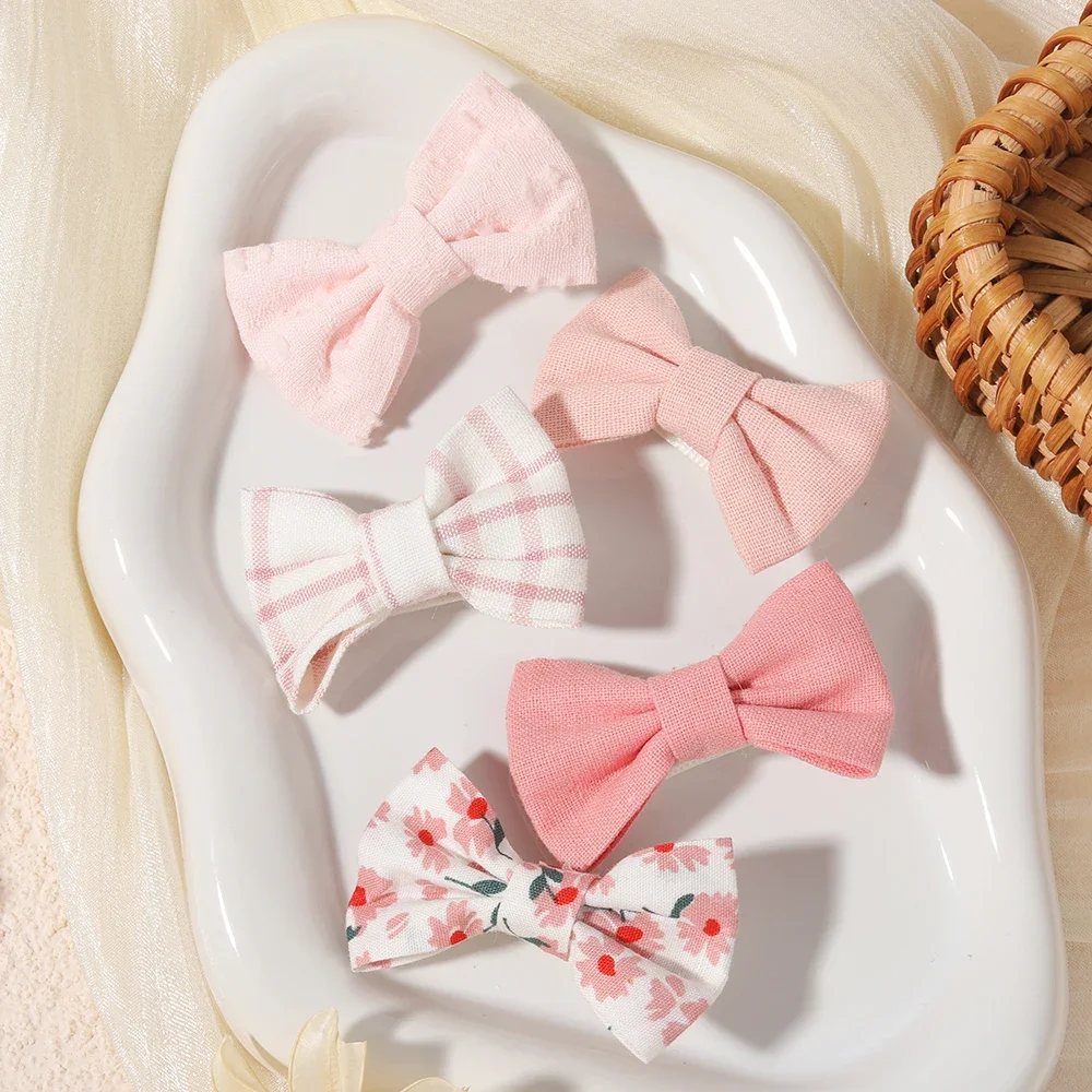 1 Set Stoff-Haarspangen mit Schleife, geeignet für Kinder, Mädchen, Teenager, Party-Dekoration, Haarspangen für Mädchen, Baby-Haar-Accessoires, Geschenke – Detail 8
