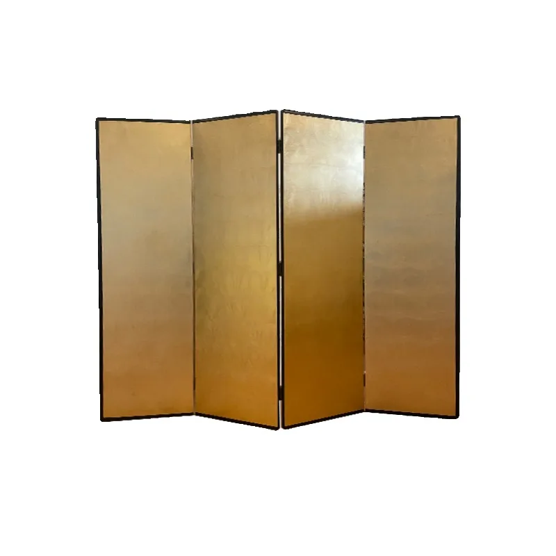 wall of the living room sofa is folded and moved, and the gold foil screen Japanese tatami screen can draw various patterns