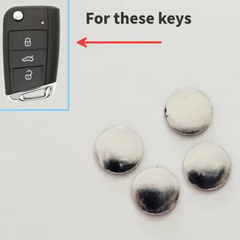 10mm DIY Emblem Logo Replacement Sticker Emblem black colour For Skoda remote key shell