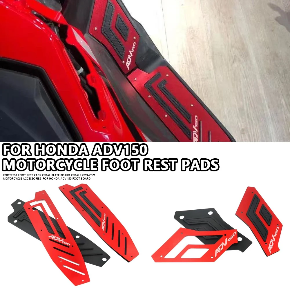 

Motorcycle FOOTBOARDS For HONDA ADV 150 2019-2021 Motorcycle Accessories Front And Rear Footrest Step Floorboards