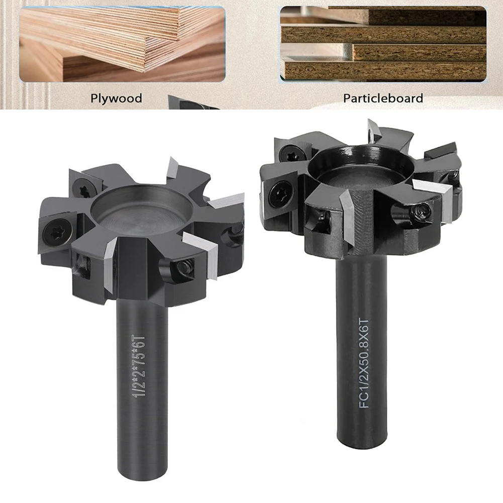 6 Wing Spoilboard Surfacing Router Bit Upgrade Carbide Insert Milling Cutter Drill Bits, Saw Blades & Cutting Tools