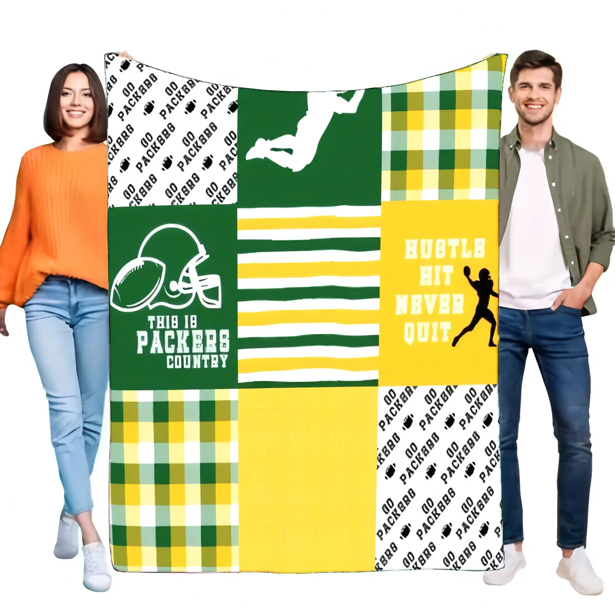 Manta Green Bay Packers NFL, suave, cálida, acogedora, ligera, de forro polar para sofá cama, regalo para fanáticos del fútbol, decoración del hogar