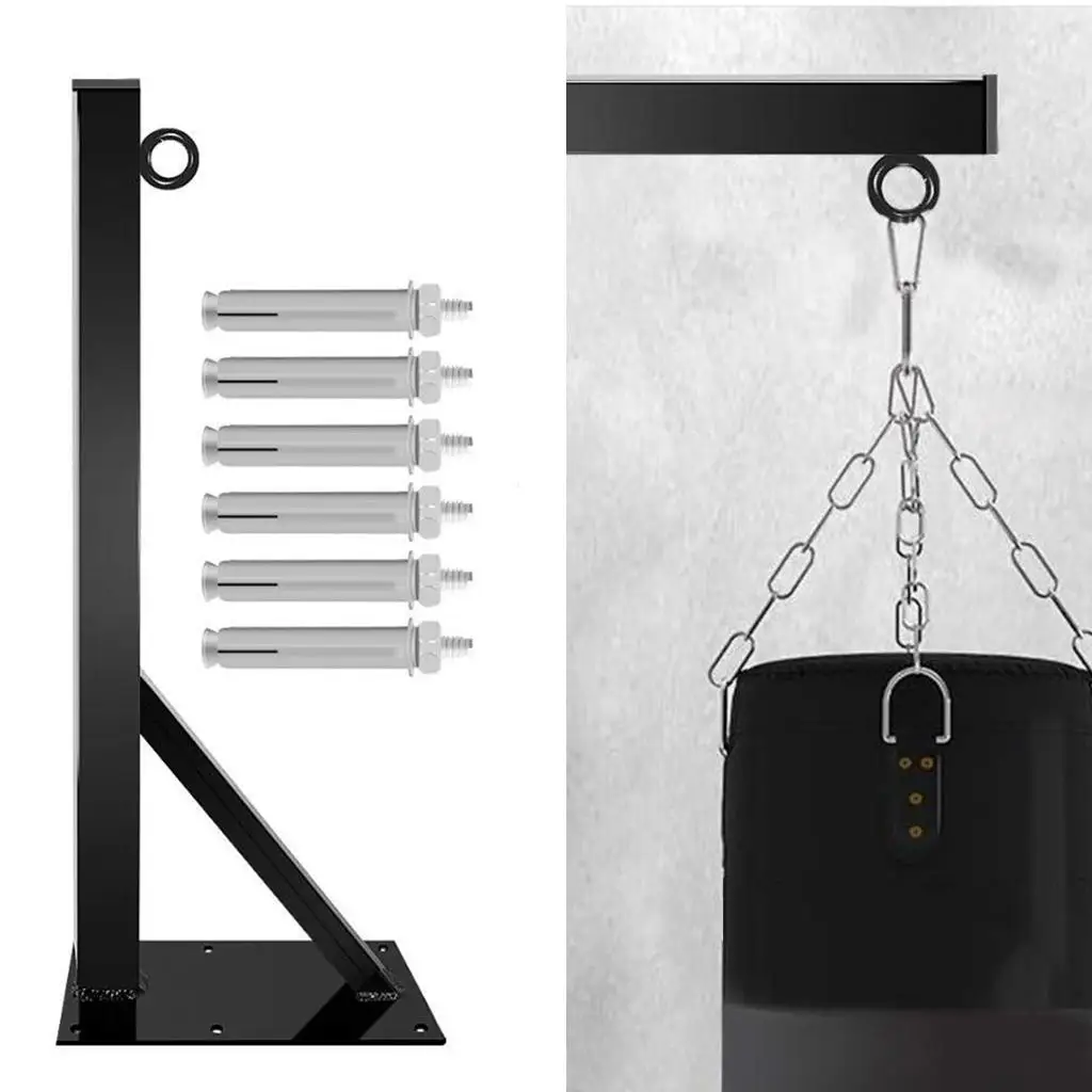 

Metal Heavy Duty Punch Bag Wall Bracket Load-Bearing Hanger Gym Fitness