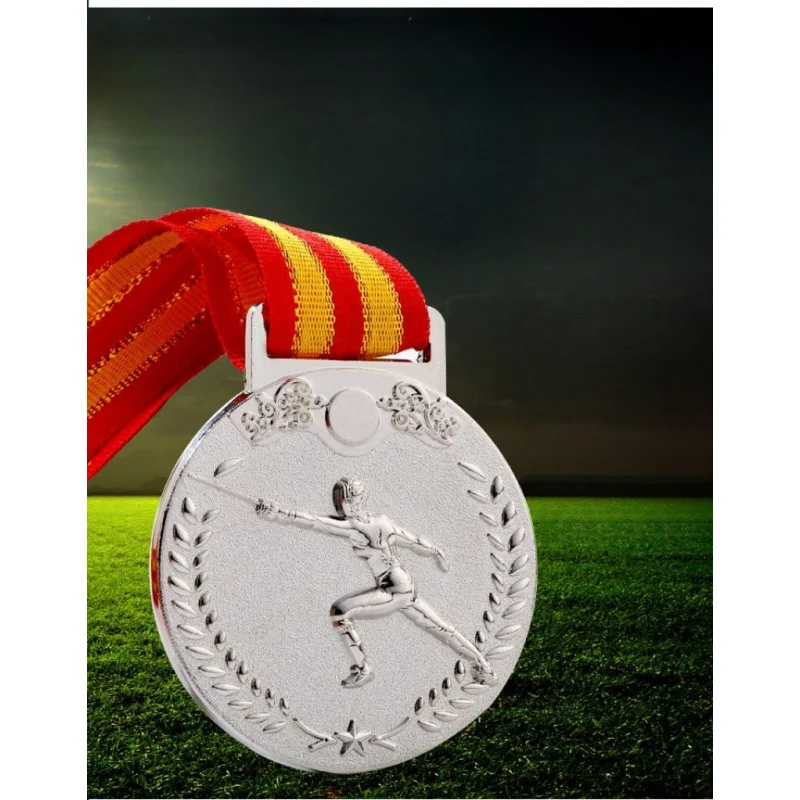 Customized fencing medals  Sports competition medals