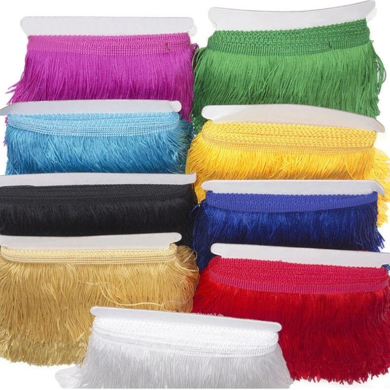 10 Yards 9Cm Long Tassel Fringe Lace Trim Ribbon Tassels for Curtains Dresses Fringes for Sewing Trimmings Accessories Crafts