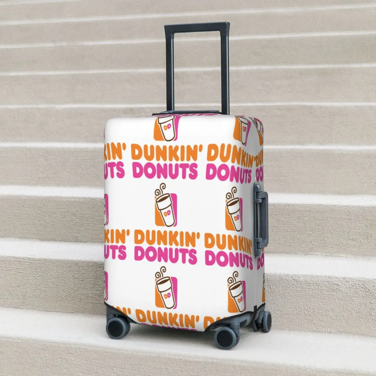 غطاء حقيبة Dunkin Donuts لحماية أمتعة السفر المرنة مقاس 18-32 بوصة