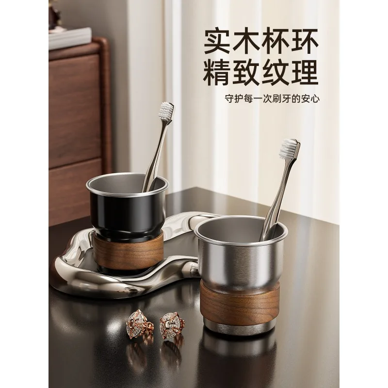 Original: Stainless Steel Toothbrush Cup Toothbrush Holder New Design High-End Toothbrush Stand