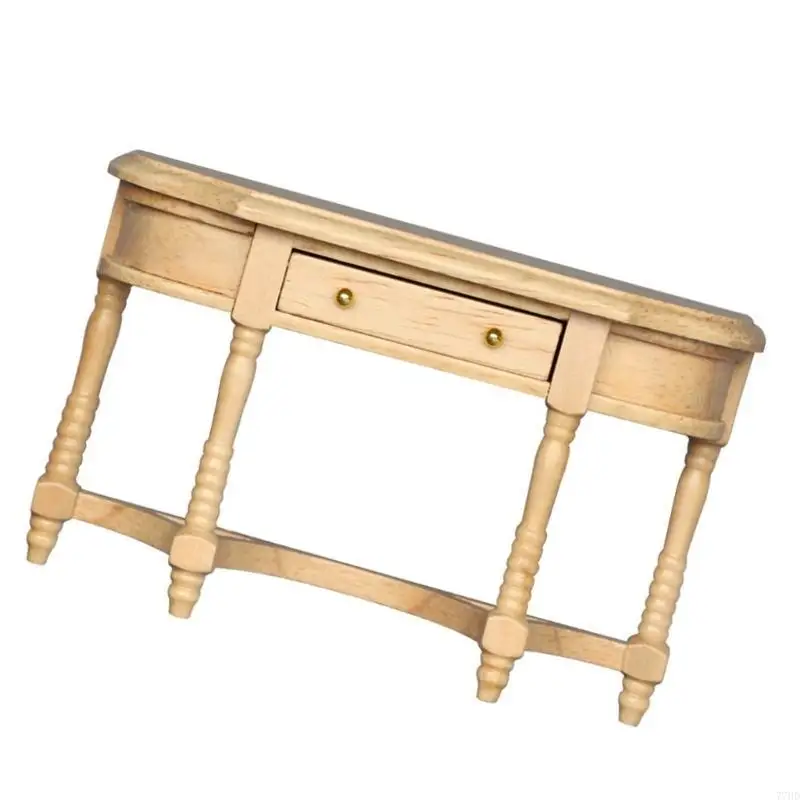 77hd Miniatura Desk con cajón funcional para entusiastas las casas muñecas a escala 1/12 accesorios para visualización