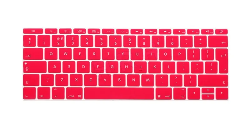 2017 EU Layout English Keyboard Cover Skin for New Macbook Mac Pro 13