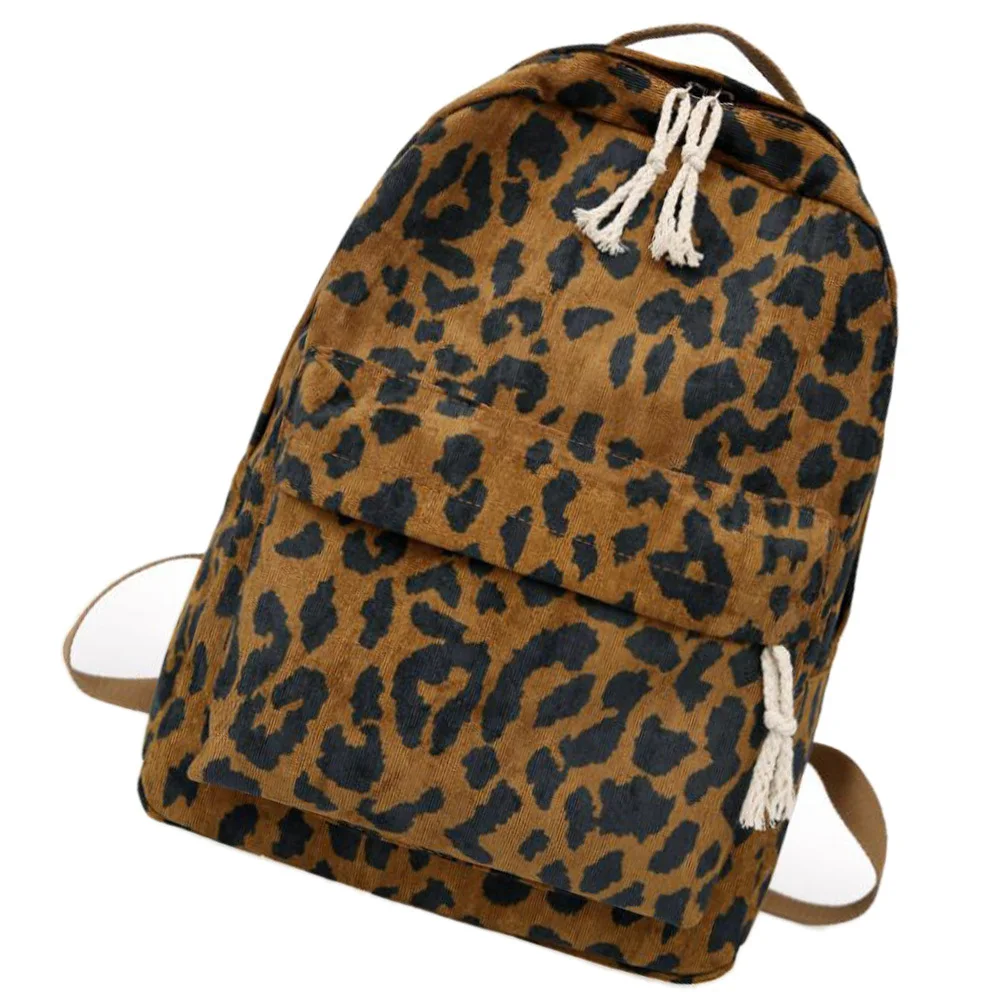1 قطعة حقيبة ظهر الطالب ليوبارد الموضة سعة كبيرة مدرسة السفر في الهواء الطلق حقيبة مريحة دائم ليوبارد على ظهره #2