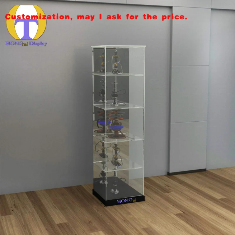 

custom.Smoke Store Cabinet Fixture Frameless Glass Display Counter