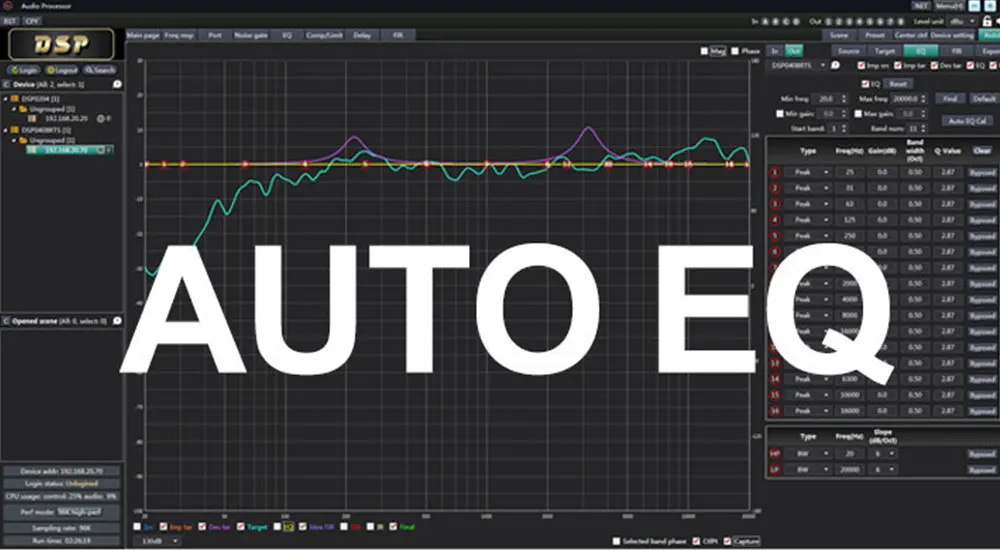 Système audio avec haut-parleurs 3x6, pilote de son, 138 tentes, os de sonido avec Auto EQ, nouveau design