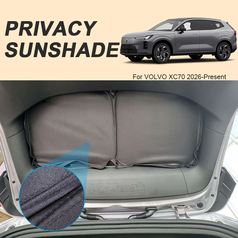 

Солнцезащитный экран для автомобильных окон черного цвета для VOLVO XC70 2026-наст. время, защита от УФ-излучения и перегрева, аксессуар для интерьера автомобиля
