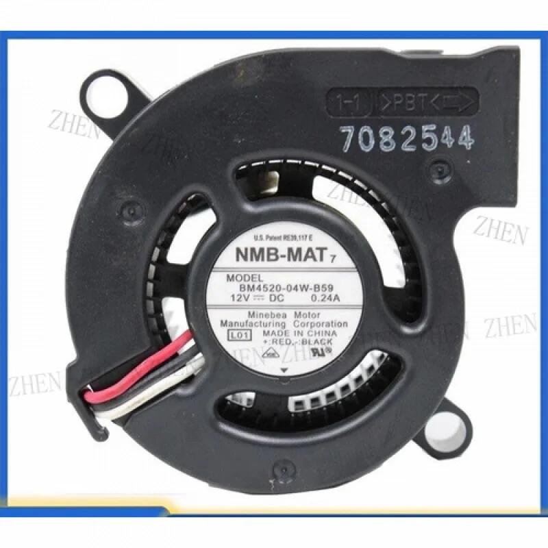 Y FOR  NMB-MAT BM4520-04W-B59 DC12V 0.24A 45x45x20mm 3-Wire Turbo Cooling Fan