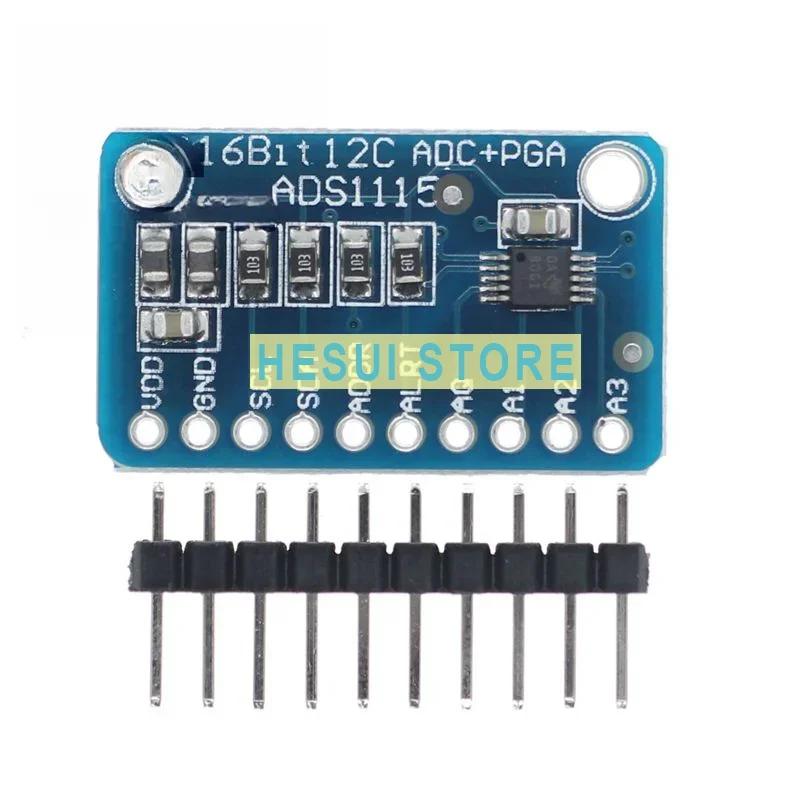 ADS1115 Module Board Tiny 16-bit high precision ADC 4-channel module, 4-channel 16-bit ADC module 16-bit ADC module board